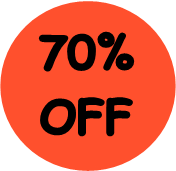 "70% OFF" Price-Store Sticker / Labels with 500 large 1-1/8" Round (Red) labels per roll from $5.59* EA in 5 Pack.