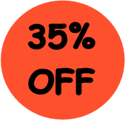 "35% OFF" Price-Store Sticker / Labels with 500 large 1-1/8" Round (Red) labels per roll from $5.59* EA in 5 Pack.