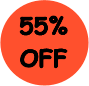 "55% OFF" Price-Store Sticker / Labels with 500 large 1-1/8" Round (Red) labels per roll from $5.59* EA in 5 Pack.