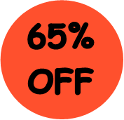 "65% OFF" Price-Store Sticker / Labels with 500 large 1-1/8" Round (Red) labels per roll from $5.59* EA in 5 Pack.